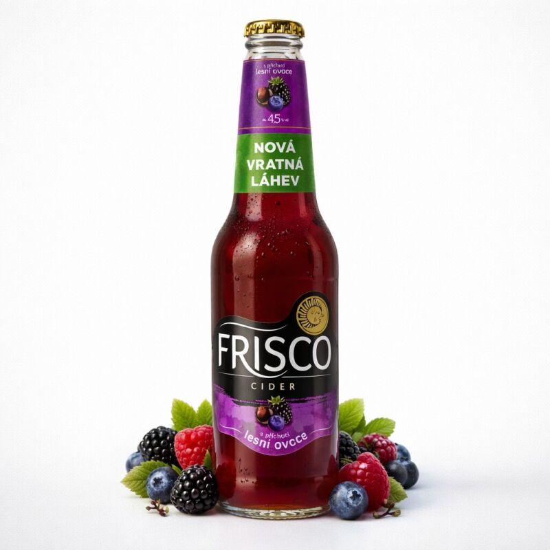 Frisco Cider s příchutí lesní ovoce 330ml